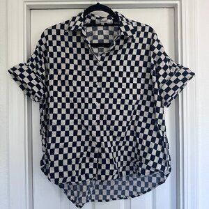 Madewell 🏁 checkered Courier shirt